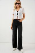 Kısa Kol Crop Bluz 958 - Beyaz resmi